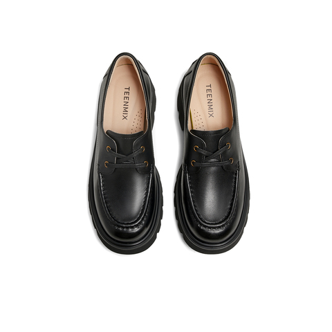 天美意2025春新款知识分子风百搭书呆子女学院牛津鞋CJM03AM5