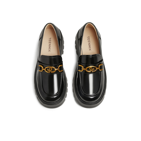 天美意2025春新款商场同款百搭小个子休闲女乐福鞋CIP02AA5