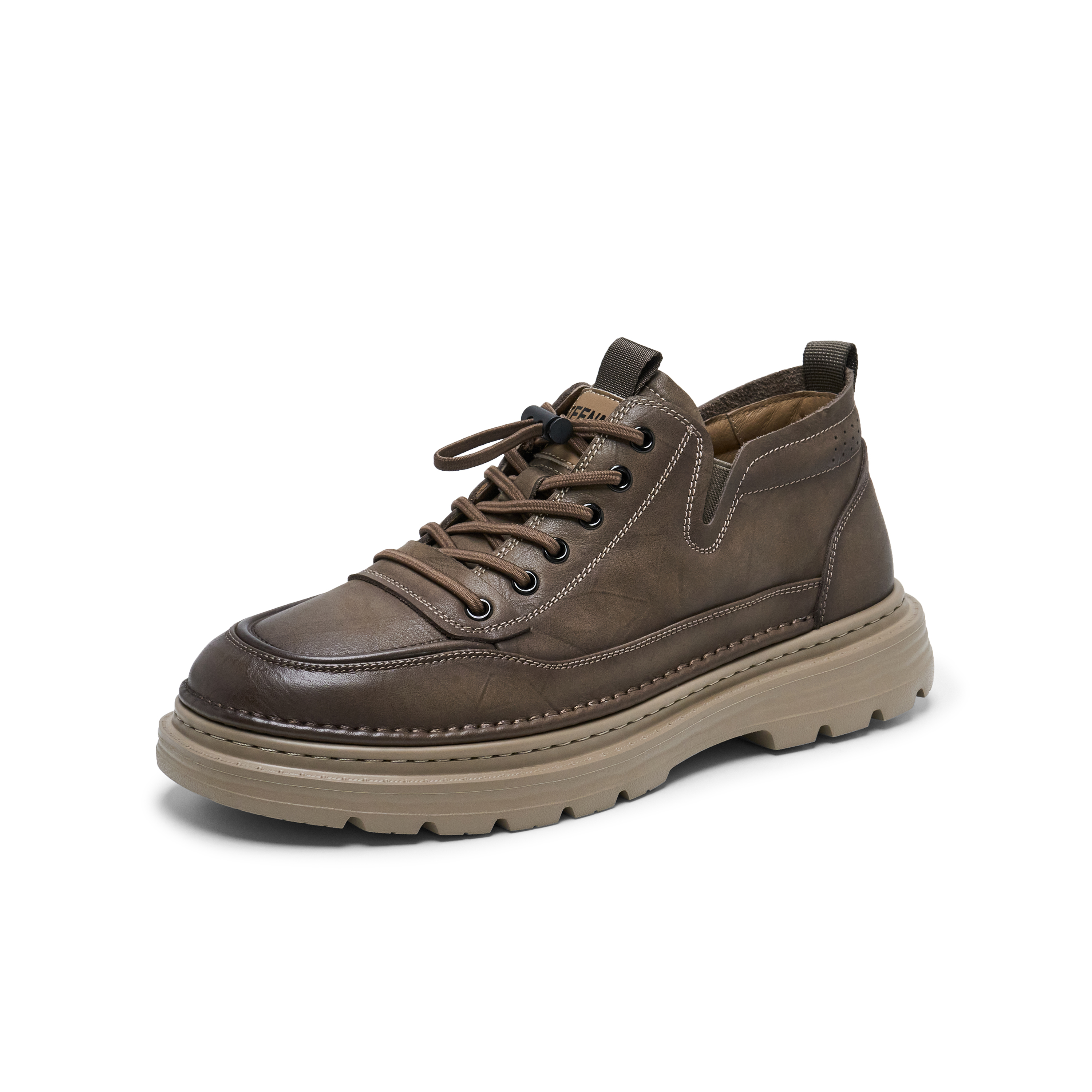 天美意2025春新款商场同款舒适百搭通勤英伦男工装鞋3UM01AM5