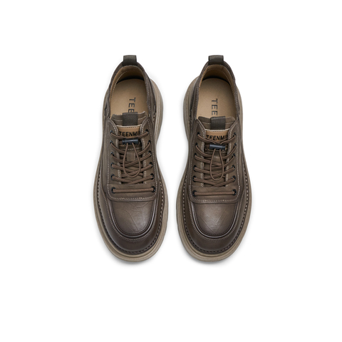 天美意2025春新款商场同款舒适百搭通勤英伦男工装鞋3UM01AM5