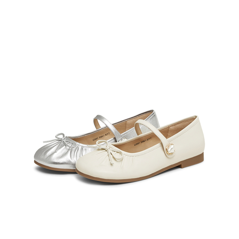 天美意2025春新款商场同款复古休闲一字带女玛丽珍鞋CIX01AQ5