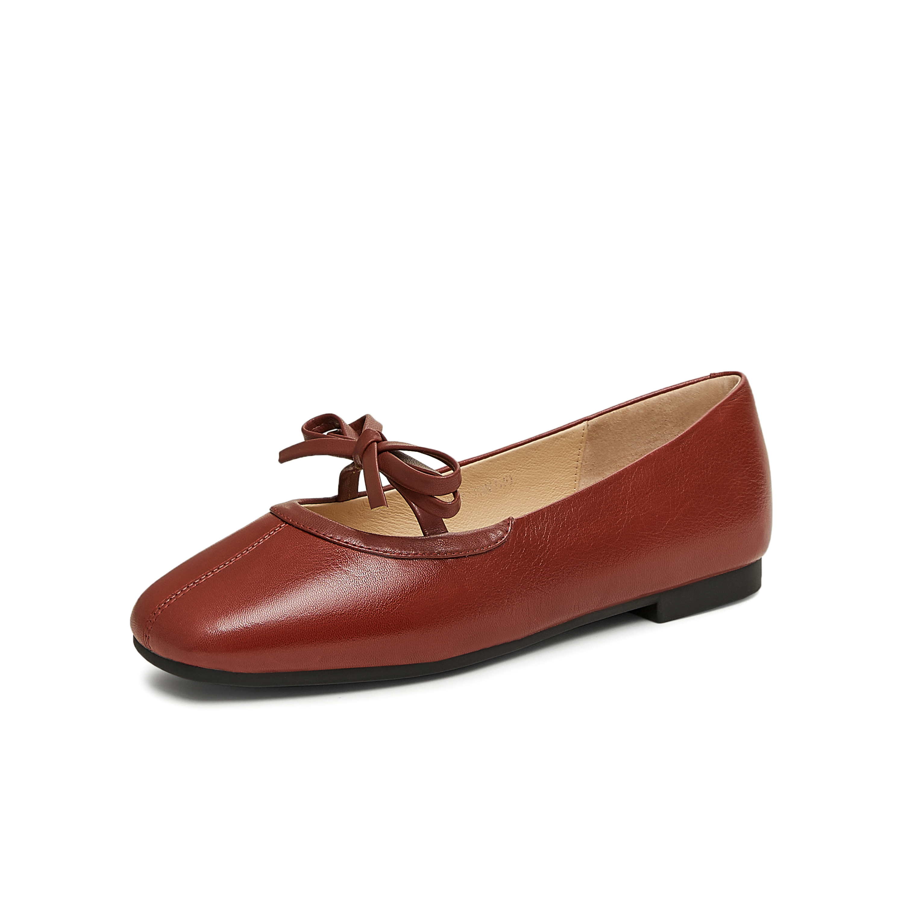 天美意2025春新款法式优雅简约休闲通勤女玛丽珍鞋KQ022AQ5