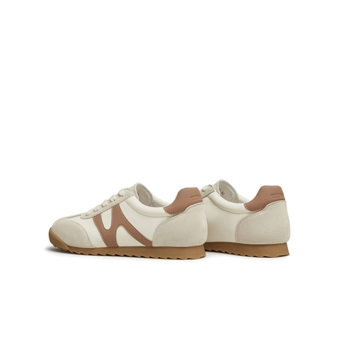 天美意2025春新款商场同款系带低跟纯色百搭女休闲鞋BJ311AM5