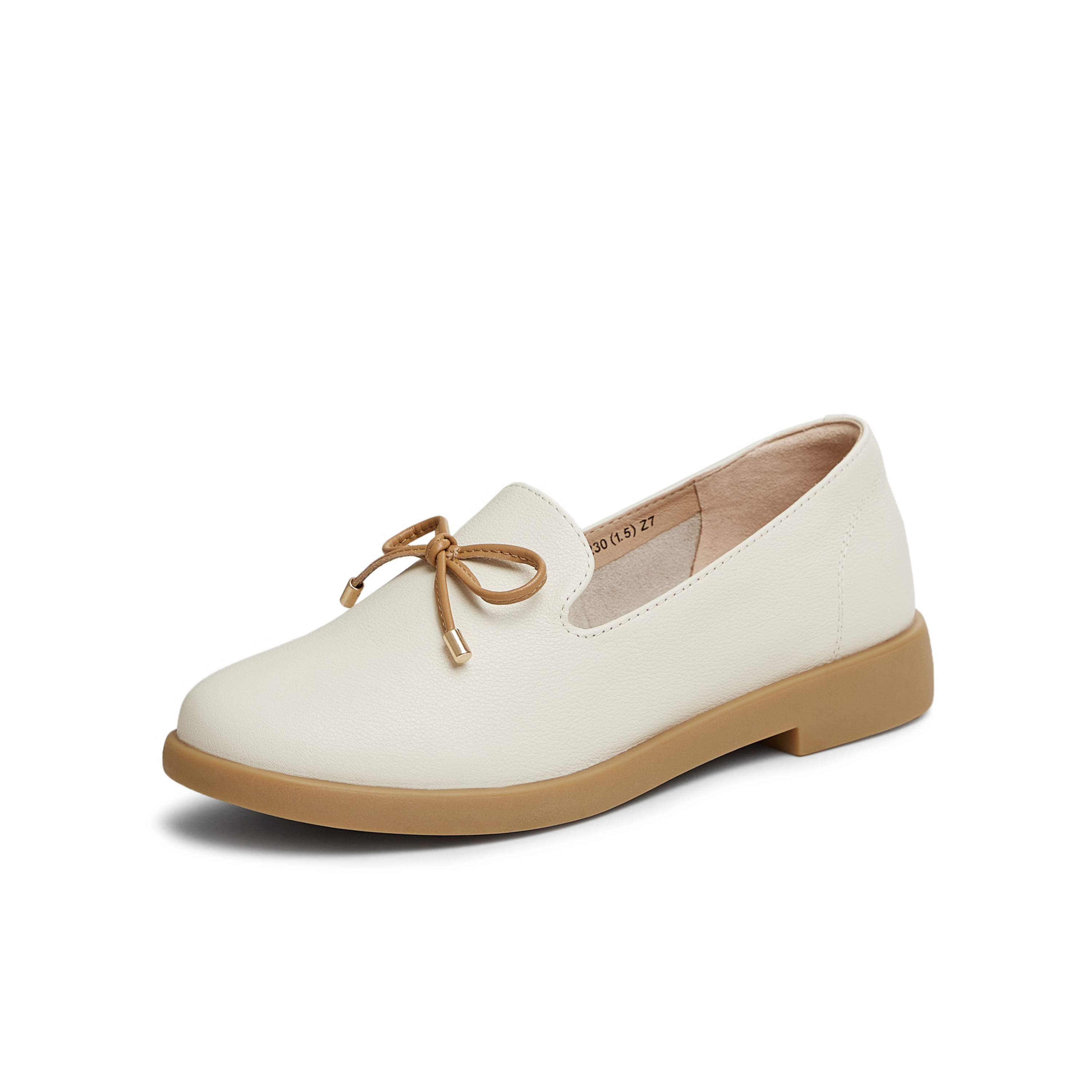 天美意2025春新款商场同款百搭法式复古风女乐福鞋CCJ57AA5