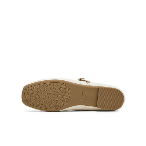 天美意2025春新款复古休闲通勤优雅法式风女玛丽珍鞋KM060AQ5