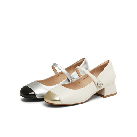 天美意2025春新款商场同款通勤百搭小个子女玛丽珍鞋CRW27AQ5