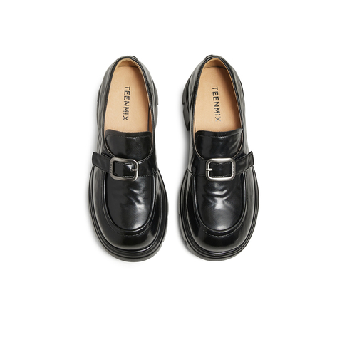 天美意2025春新款商场同款厚底增高法式复古女乐福鞋BK801AA5