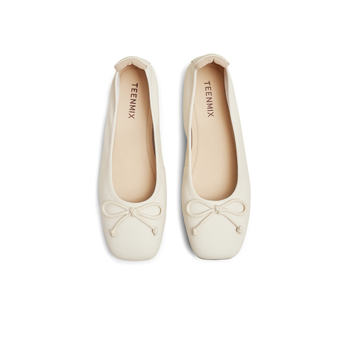 天美意2025春新款法式复古浅口通勤休闲女玛丽珍鞋KQ021AQ5