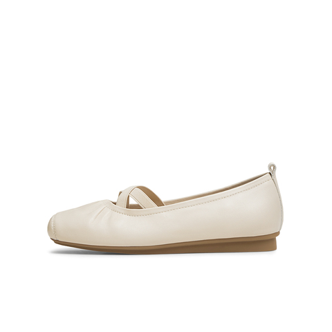 天美意2025春新款优雅复古休闲芭蕾浅口女玛丽珍鞋KQ023AQ5