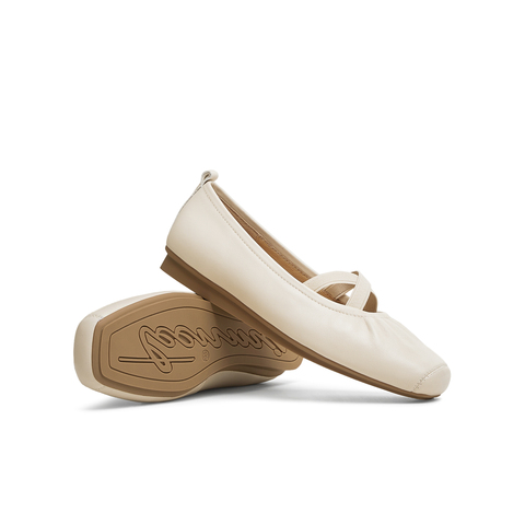 天美意2025春新款优雅复古休闲芭蕾浅口女玛丽珍鞋KQ023AQ5