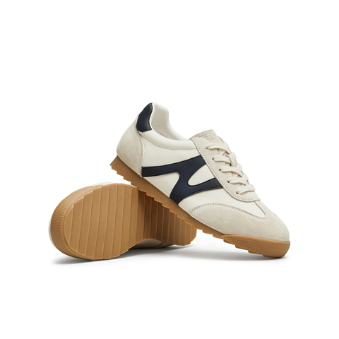 天美意2025春新款商场同款系带低跟纯色百搭女休闲鞋BJ311AM5