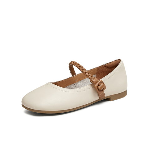 天美意2025春新款商场同款复古休闲通勤女玛丽珍鞋BK601AQ5