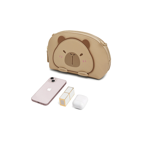 天美意2025春新款商场同款卡皮巴拉可爱百搭女斜挎包X3097AX5