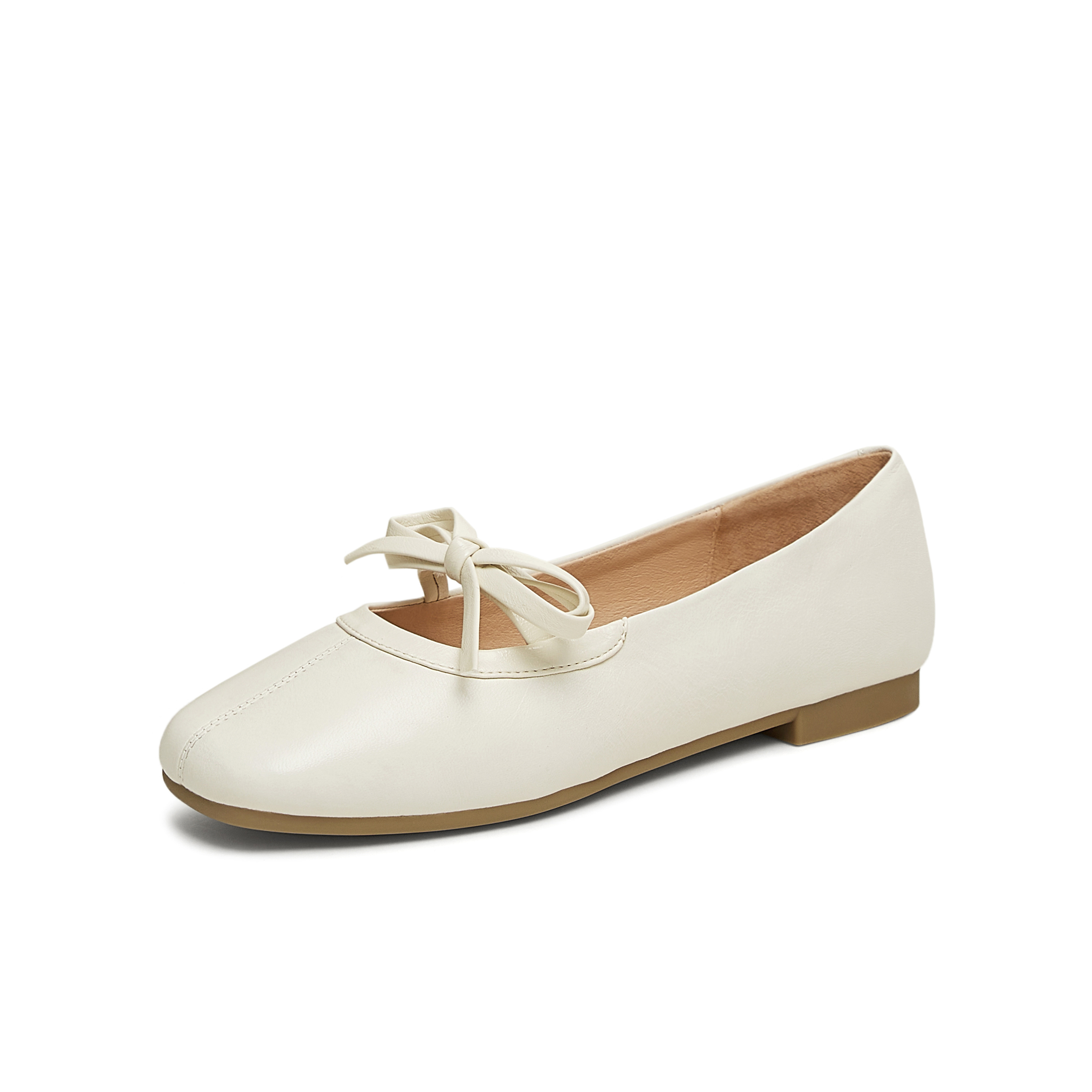 天美意2025春新款法式优雅简约休闲通勤女玛丽珍鞋KQ022AQ5