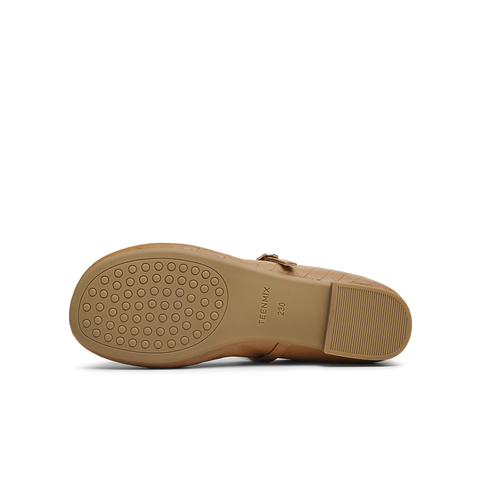 天美意2025春新款复古休闲潮流优雅法式风女玛丽珍鞋KM058AQ5