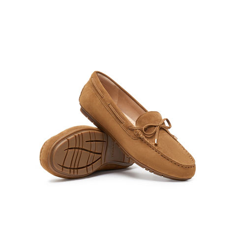 天美意2025春新款商场同款英伦休闲复古风女乐福鞋CRY04AA5