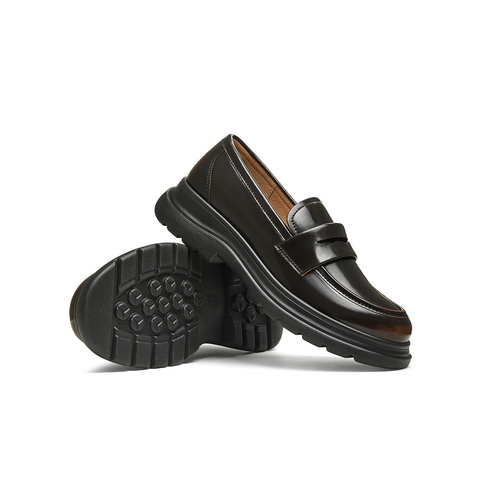 天美意2025春新款商场同款厚底复古休闲通勤女乐福鞋BK811AA5