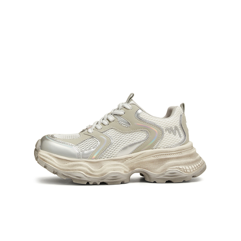 天美意2025夏新款厚底休闲百搭系带潮流增高女老爹鞋KD083BM5