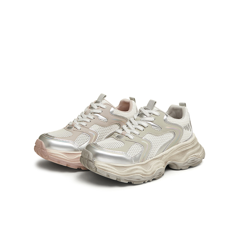 天美意2025夏新款厚底休闲百搭系带潮流增高女老爹鞋KD083BM5