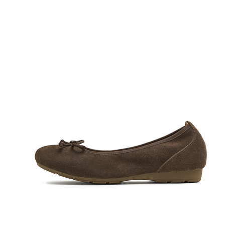 天美意2025春新款一脚蹬蝴蝶结百搭舒适纯色女浅口单鞋KQ027AQ5