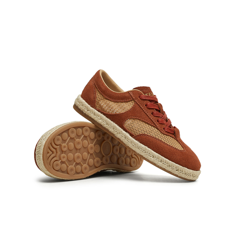 天美意2025夏新款休闲系带百搭运动鞋复古网面女德训鞋KG093BM5