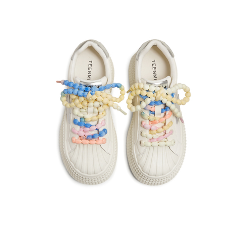 天美意2025夏新款厚底百搭五角星增高运动鞋女休闲板鞋KB070BM5