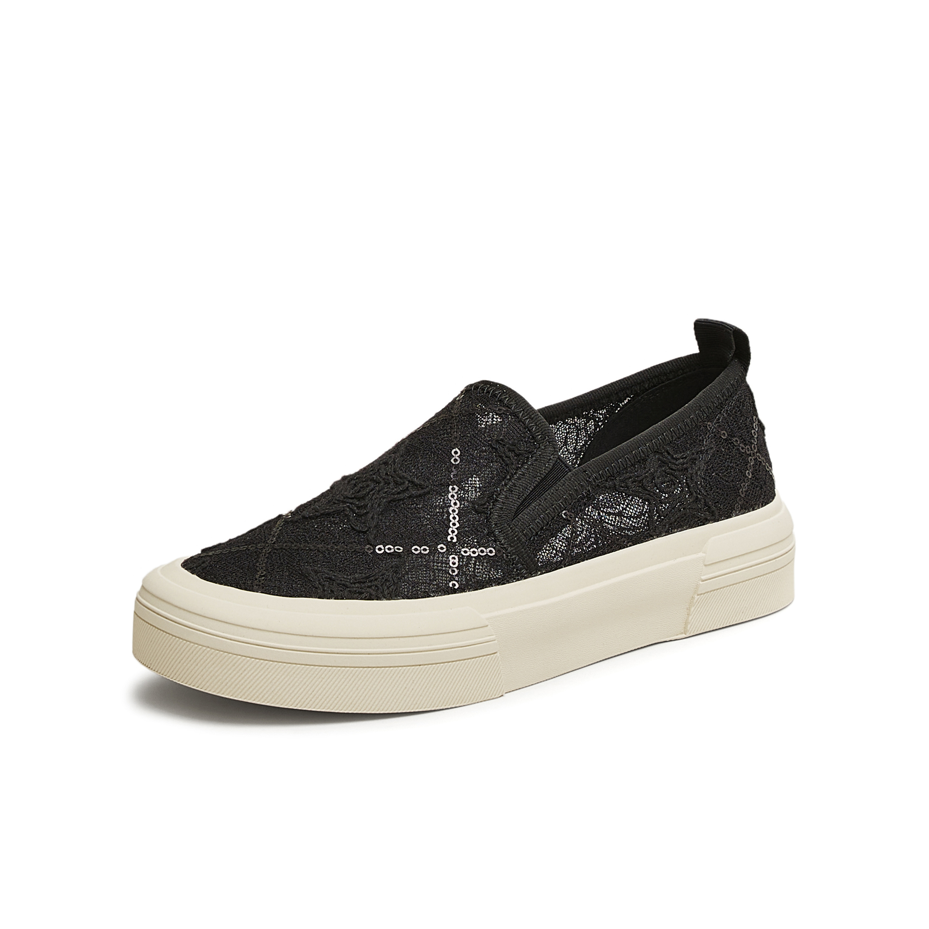 天美意2025夏新款一脚蹬舒适百搭通勤上班渔夫鞋女板鞋KJ007BA5