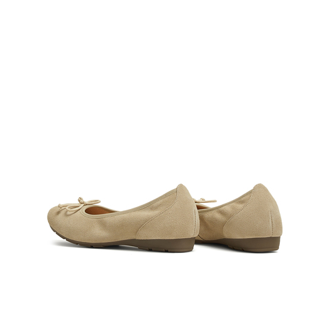 天美意2025春新款一脚蹬蝴蝶结百搭舒适纯色女浅口单鞋KQ027AQ5