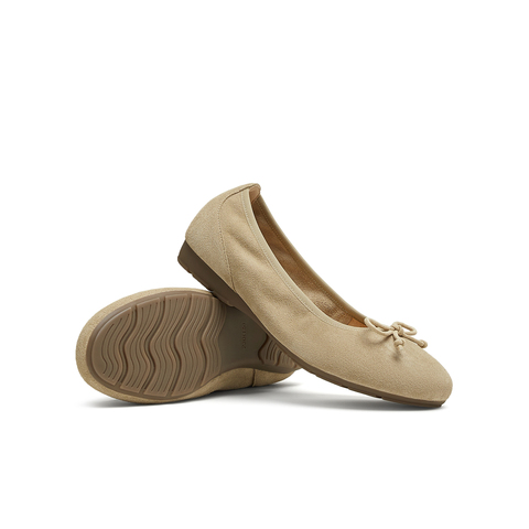 天美意2025春新款一脚蹬蝴蝶结百搭舒适纯色女浅口单鞋KQ027AQ5