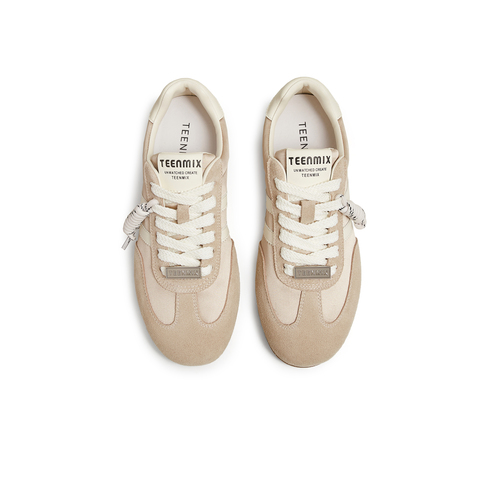 天美意2025夏新款休闲百搭复古日常通勤运动鞋女德训鞋KG091BM5