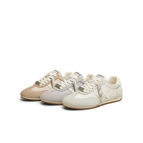 天美意2025夏新款休闲百搭复古日常通勤运动鞋女德训鞋KG091BM5