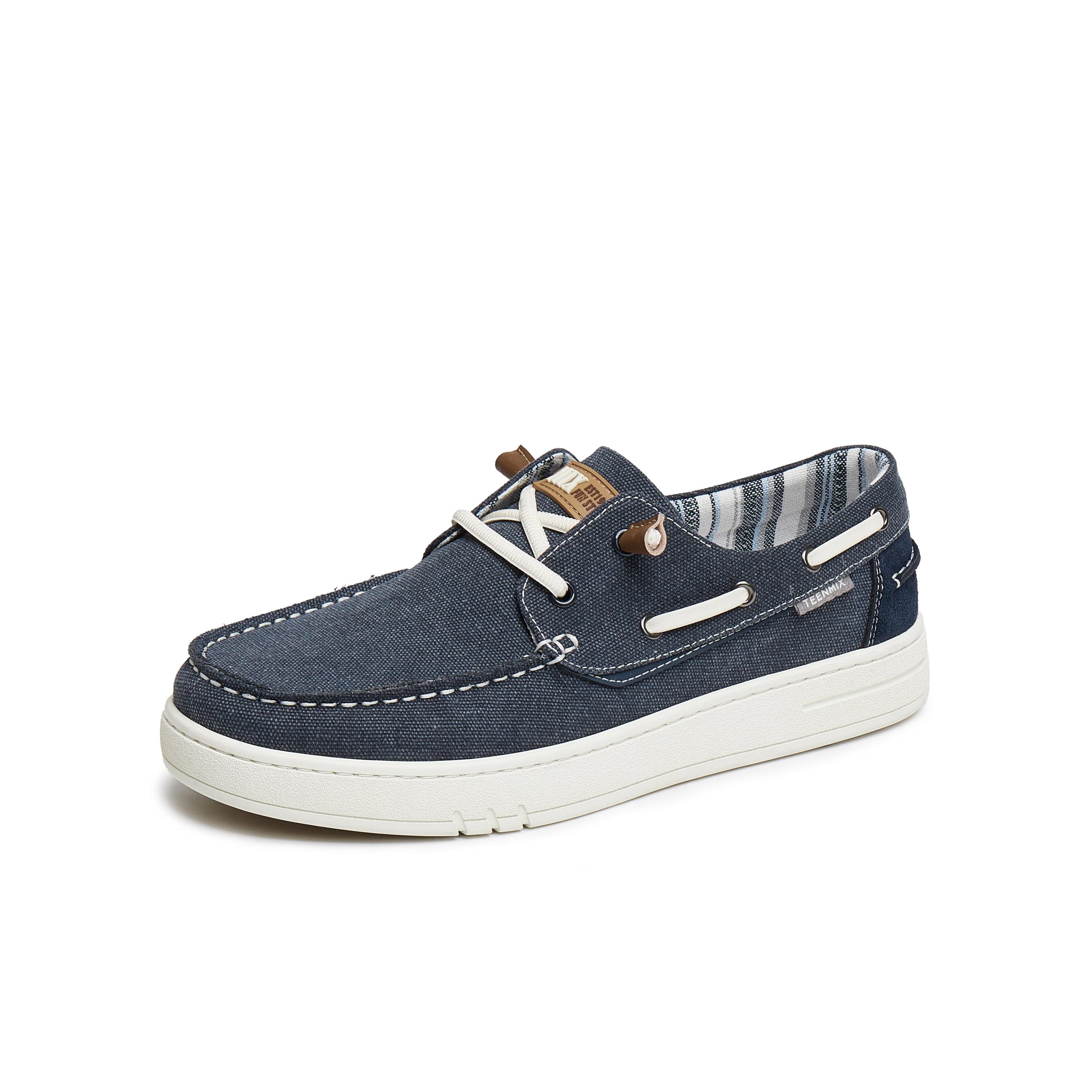 天美意2025夏新款商场同款舒适轻便一脚蹬懒人男布鞋C5N08BM5