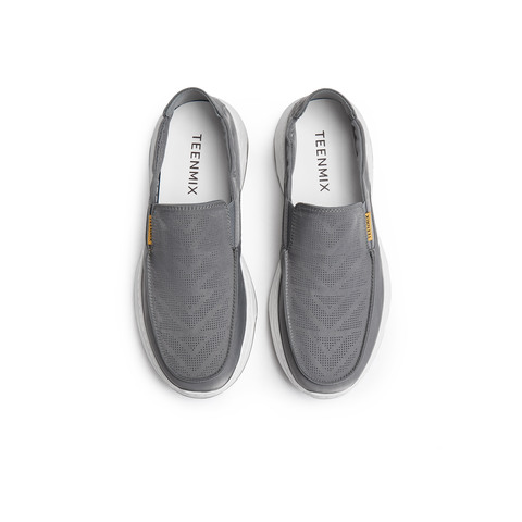 天美意2025夏新款商场同款舒适懒人帆布鞋一脚蹬男布鞋3QR02BM5