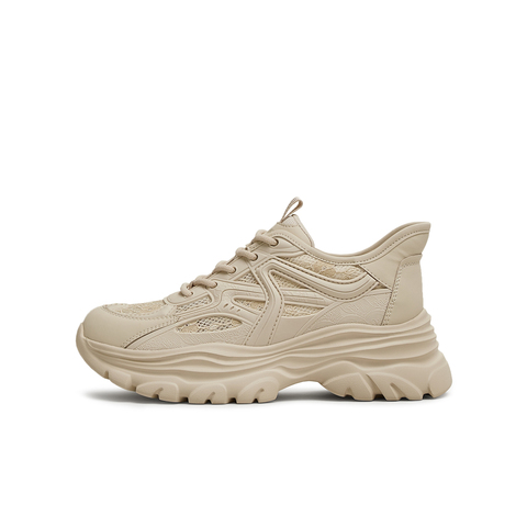 天美意2025夏新款商场同款休闲百搭厚底系带女老爹鞋BG267BM5