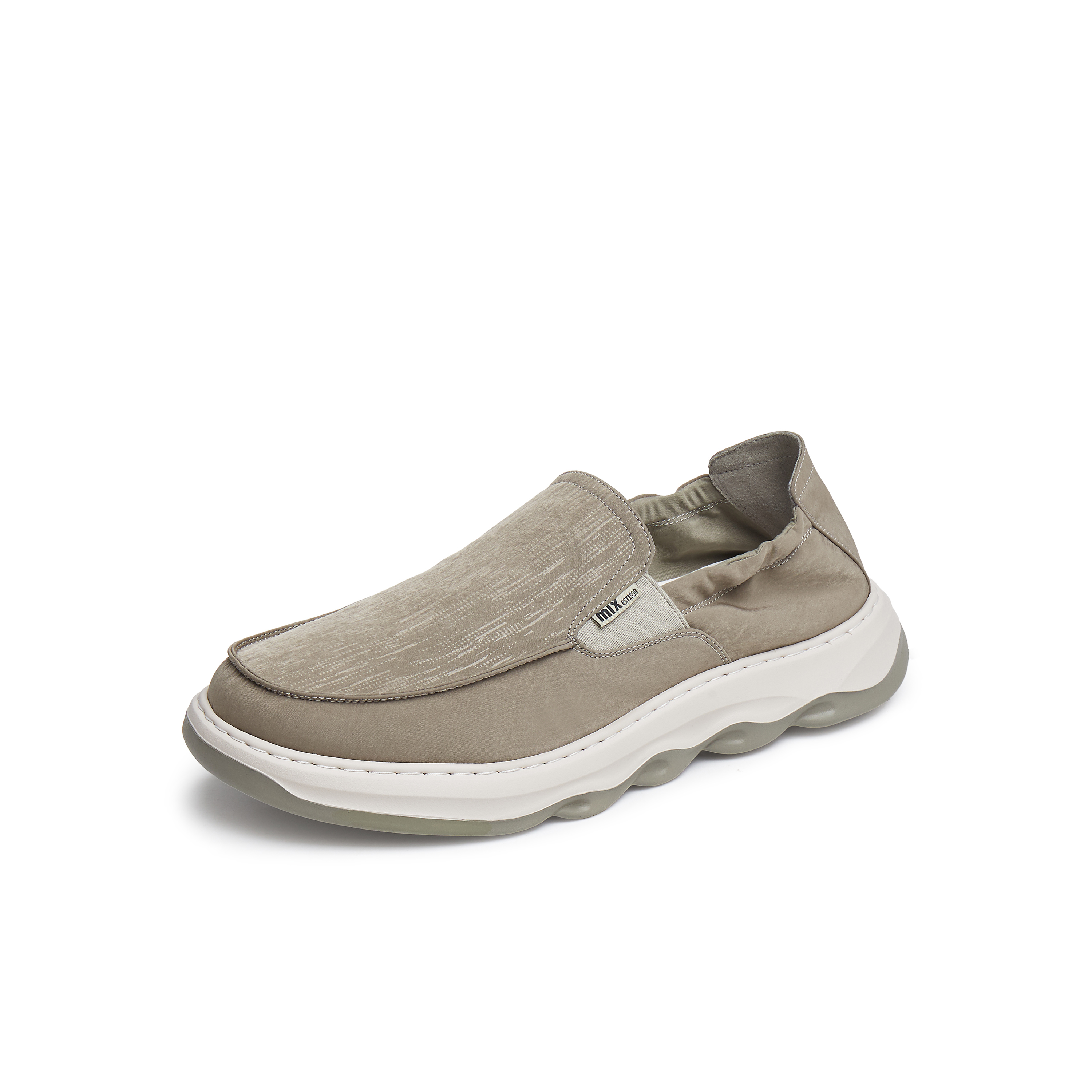 天美意2025夏新款商场同款透气休闲一脚蹬懒人男布鞋EYD10BM5