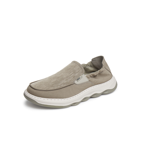 天美意2025夏新款商场同款透气休闲一脚蹬懒人男布鞋EYD10BM5