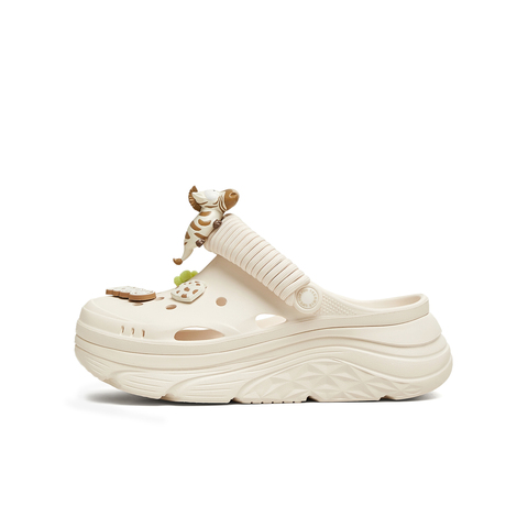 天美意2025夏新款商场同款厚底百搭柔软舒适女洞洞鞋CMX14BL5