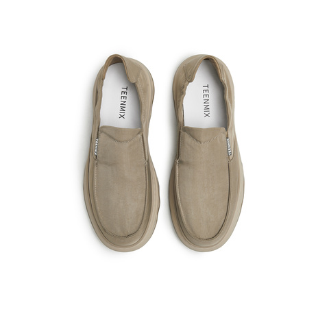 天美意2025夏新款一脚蹬耐穿休闲舒适外穿懒人鞋男布鞋BX242BM5