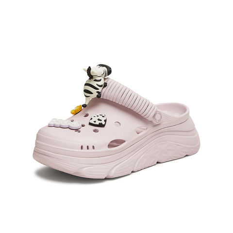 天美意2025夏新款商场同款厚底百搭柔软舒适女洞洞鞋CMX14BL5