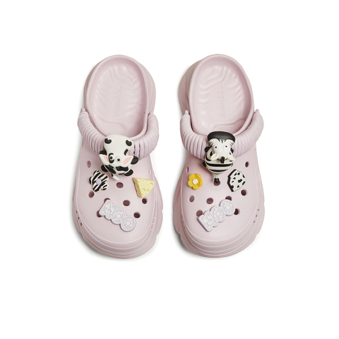 天美意2025夏新款商场同款厚底百搭柔软舒适女洞洞鞋CMX14BL5