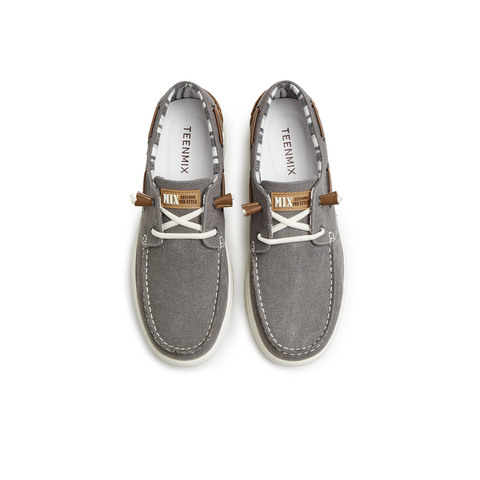 天美意2025夏新款商场同款舒适轻便一脚蹬懒人男布鞋C5N08BM5