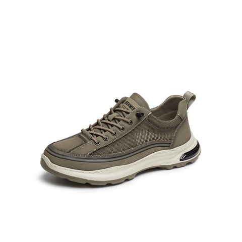 天美意2025夏新款商场同款网面透气休闲厚底套脚男布鞋3UZ01BM5