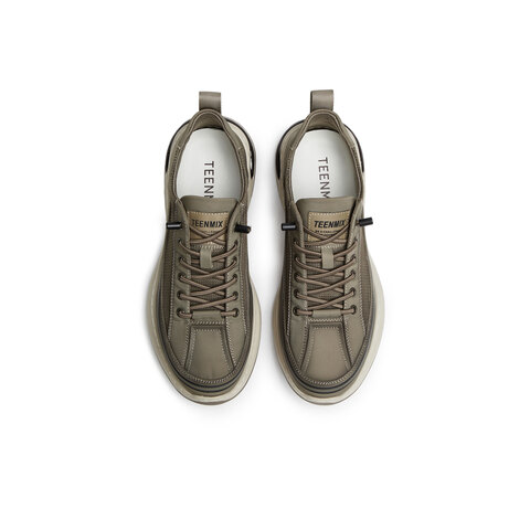 天美意2025夏新款商场同款网面透气休闲厚底套脚男布鞋3UZ01BM5