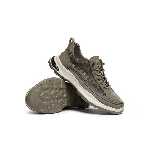 天美意2025夏新款商场同款网面透气休闲厚底套脚男布鞋3UZ01BM5