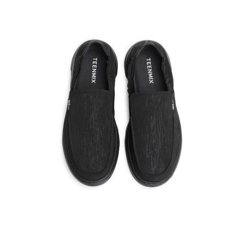 天美意2025夏新款商场同款透气休闲一脚蹬懒人男布鞋EYD10BM5