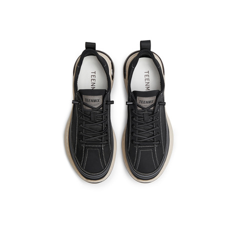 天美意2025夏新款商场同款网面透气休闲厚底套脚男布鞋3UZ01BM5