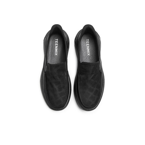 天美意2025春新款商场同款休闲百搭舒适透气套脚男布鞋3QR03AM5