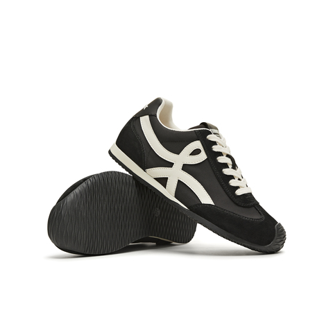 天美意2025夏新款休闲百搭复古平底潮流德训鞋女阿甘鞋KG096BM5