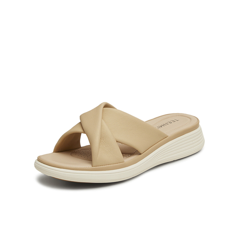 天美意2025夏新款商场同款软底休闲百搭舒适女一字拖鞋BK981BT5