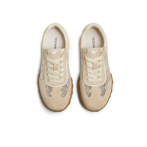 天美意2025夏新款时尚休闲百搭系带网面通勤女德训鞋KG087BM5